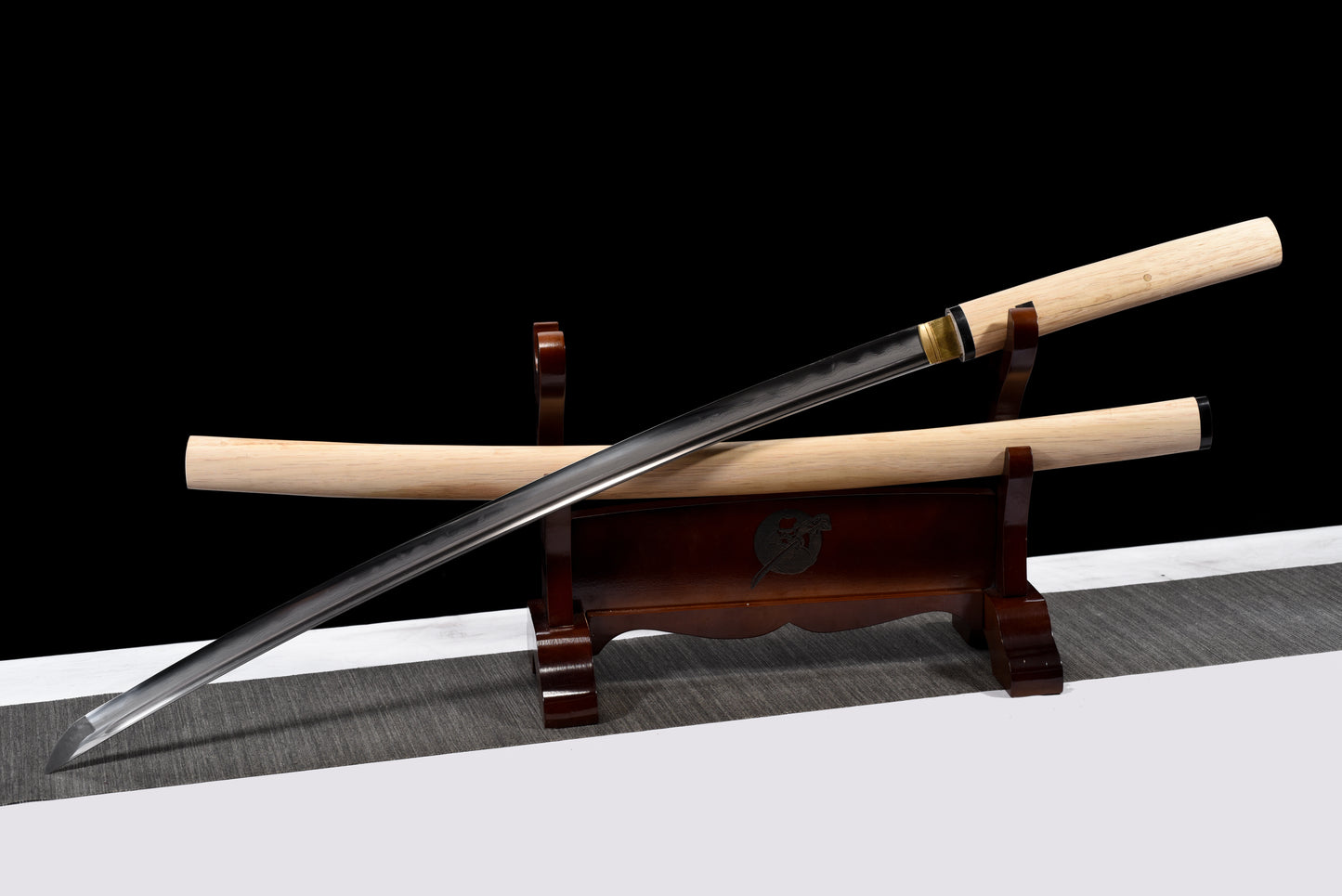 Damascus Shirasaya Katana